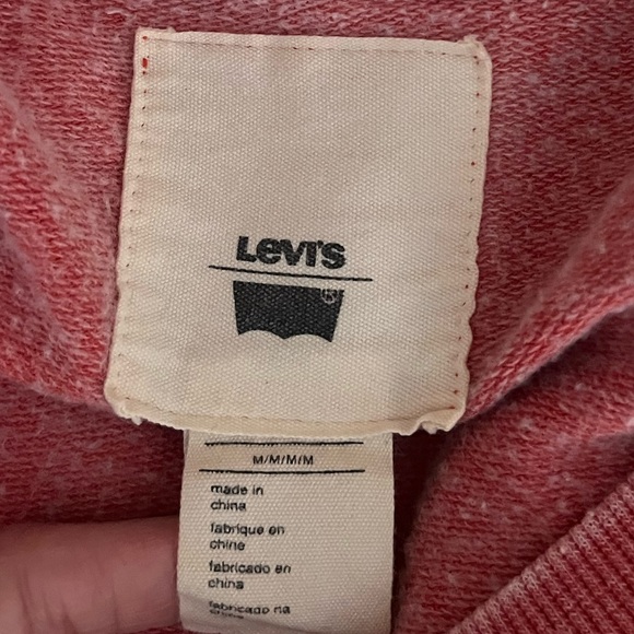 {Levi's} Mineral Wash SF CAL Sun Sweatshirt in Red - Womens Medium - Picture 8 of 9
